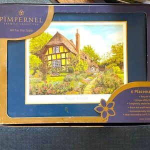 Vintage Pimpernel premier collection of English Cottages 6 placemats. New in box